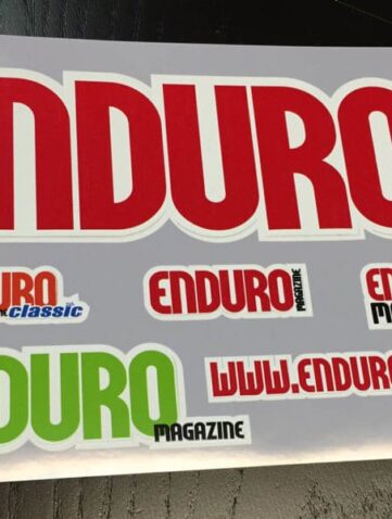 sticker enduro magazine