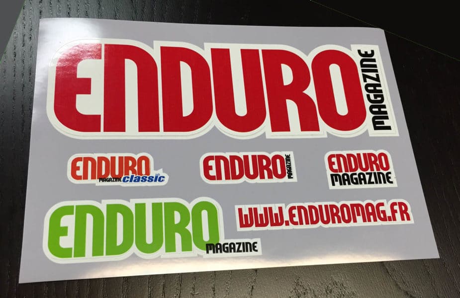sticker enduro magazine