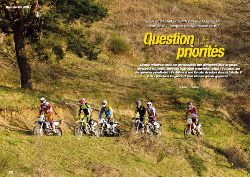 comparatif enduro 250