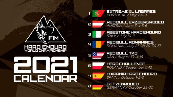 calendrier officiel extrême