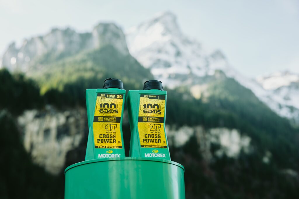 Huiles MOTOREX 6Days CROSS POWER 2T et 4T en édition limitée en montagne